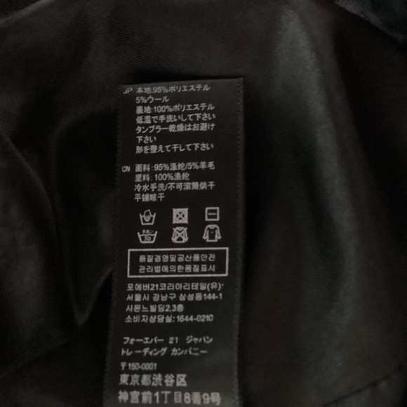 Twentyone, sz small, red/black plaid, cape coat, cropped - Picture 6 of 6